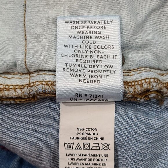 L.L. Bean Signature Denim Blue Jean Shorts Women's Size 2 32x5 299429 - Picture 5 of 8